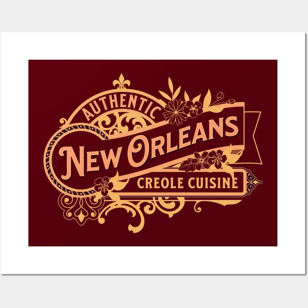 New Orleans Creole Cuisine Wall Art by Scar